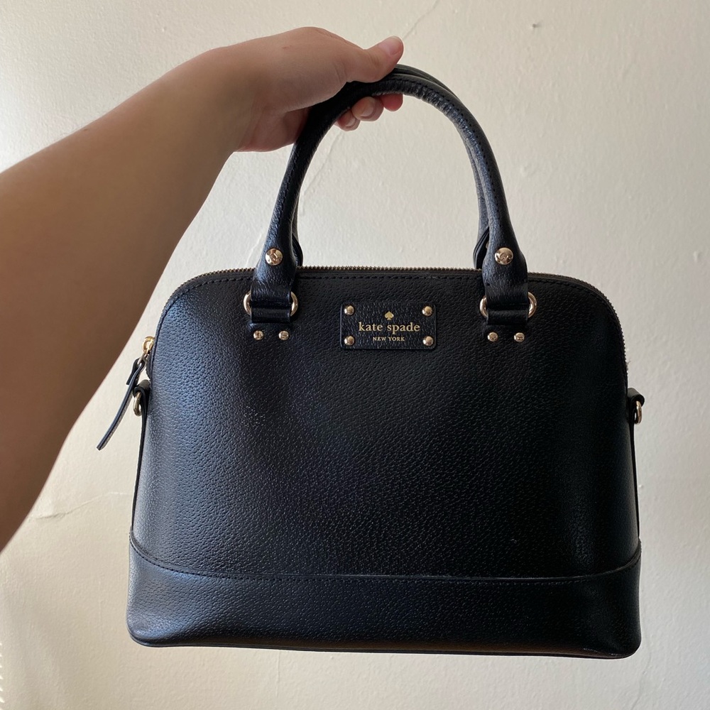 Kate Spade large black crossbody purse